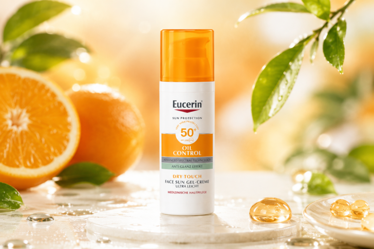 Most sunscreens leave a greasy residue that triggers midday shine. This one does the exact opposite: it mattifies while it protects.