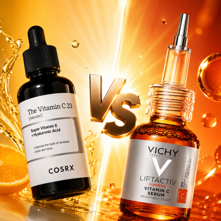 COSRX Vitamin C 23 vs Vichy Liftactiv Supreme 15% Vitamin C: Which Serum Is Better for Dark Spots, Glow & Fine Lines?