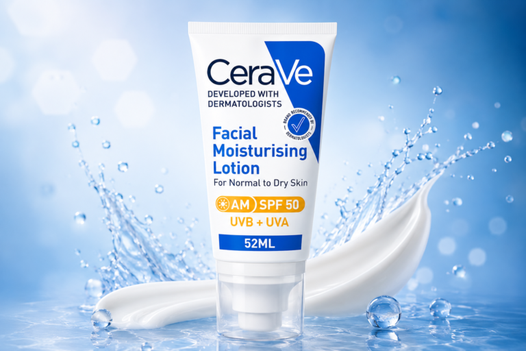 A foundational daily moisturizer that integrates high-level photoprotection with essential barrier-restoring ceramides.