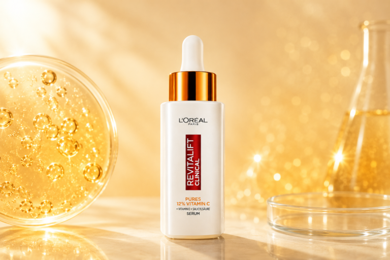 A potent, clinical-grade antioxidant serum designed to address early signs of aging, uneven texture, and lack of radiance through a targeted synergistic blend.