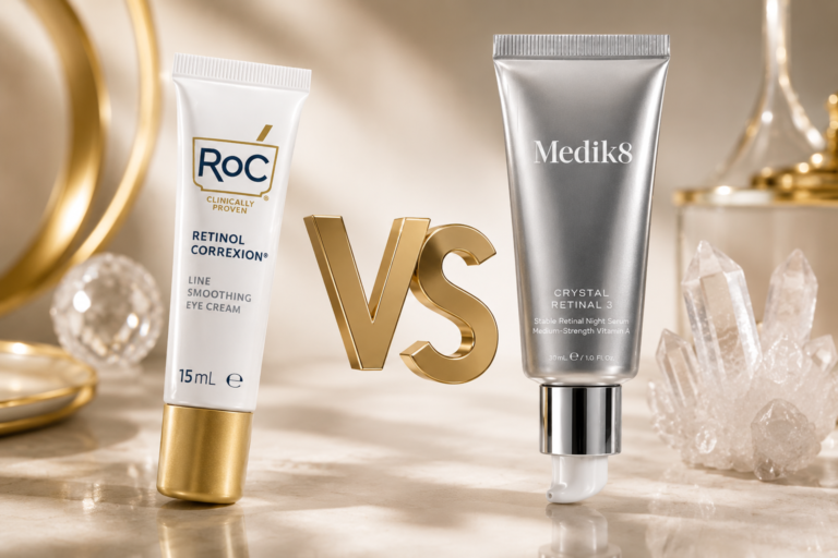 RoC Retinol Correxion Eye Cream vs Medik8 Crystal Retinal Ceramide Eye: Which Is Better for Wrinkles, Dark Circles & Puffiness?