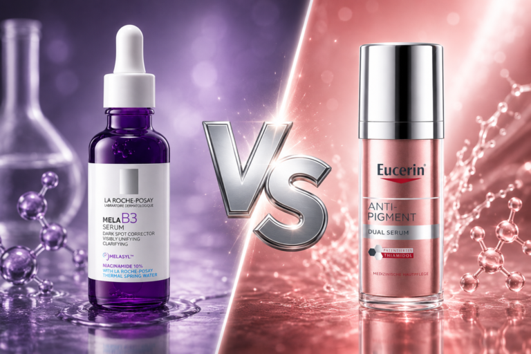 La Roche-Posay Mela B3 Serum vs Eucerin Anti-Pigment Dual Serum: Which Is Better for Dark Spots, Post-Acne Marks & Hyperpigmentation?