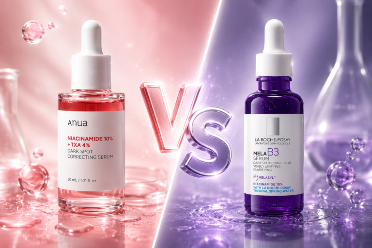 Anua Niacinamide 10% + TXA 4% vs La Roche-Posay Mela B3 Serum: Which Is Better for Dark Spots, Acne Marks & Hyperpigmentation?