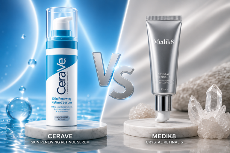 CeraVe Resurfacing Retinol Serum vs Medik8 Crystal Retinal 3: Which Is Better for Post-Acne Marks, Pores & Fine Lines?