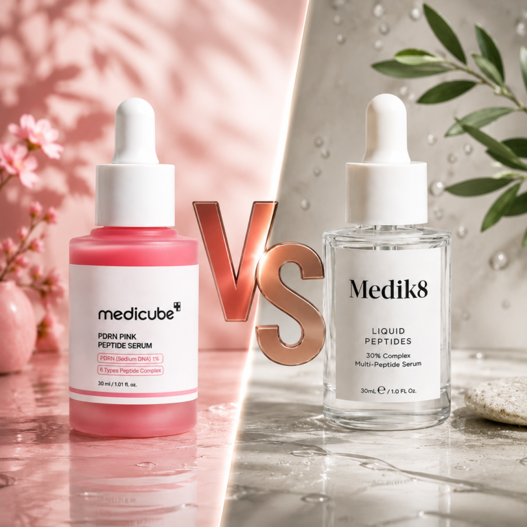 Medik8 Liquid Peptides vs Medicube PDRN Pink Peptide: Which Anti-Aging Serum Is Better?