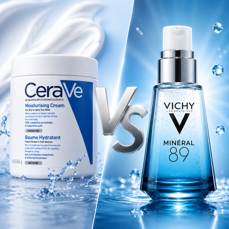 Vichy Minéral 89 vs CeraVe Moisturizing Cream: Which Hydrating Product Is Better?