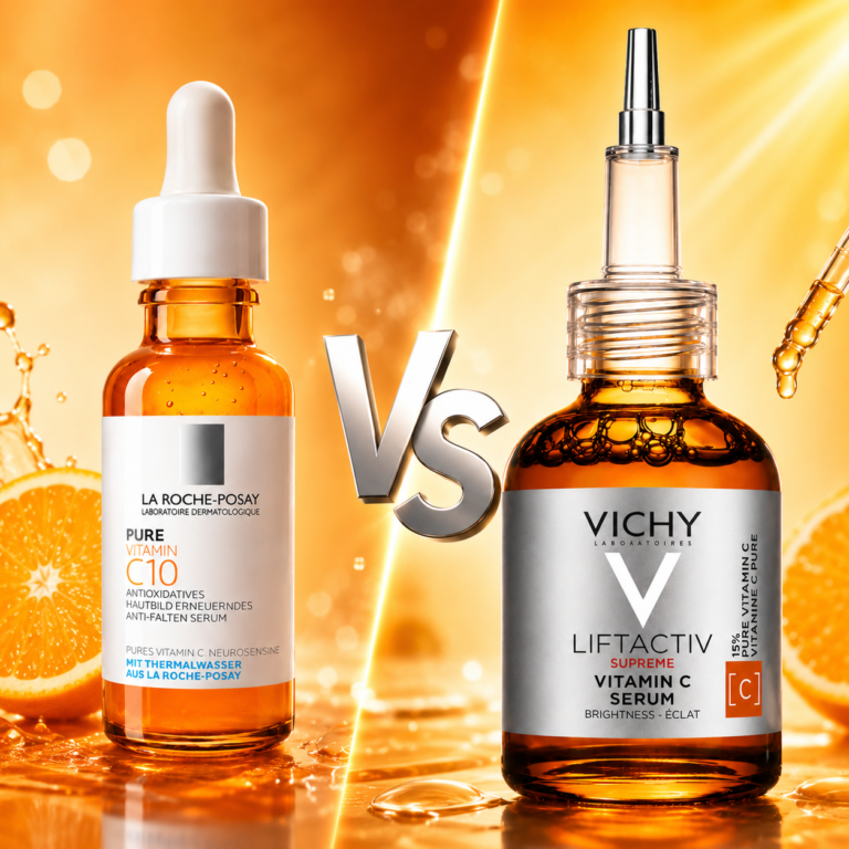 Vichy Liftactiv Supreme Vitamin C 15% vs La Roche-Posay Pure Vitamin C10: Which Vitamin C Serum Is Better?